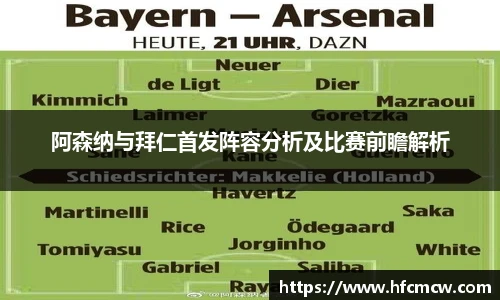 阿森纳与拜仁首发阵容分析及比赛前瞻解析